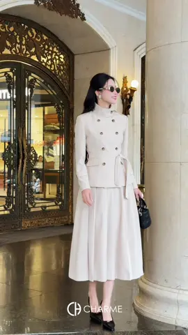 Nàng đang tìm một outfit vừa thời thượng vừa thoải mái thì set đồ này chính là chân ái✨#vayxinh #chanvay #vaythietke #thoitrangcongso #charmestore 