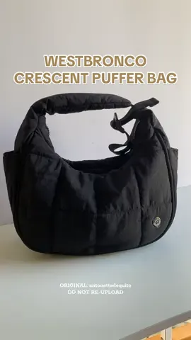 Puffer Crescent Shoulder Bag for Women from WESTBRONCO 🖤 Click my basket to order!⬆️ #westbronco #westbroncobag #westbroncopufferbag #pufferbag #shoulderbag 
