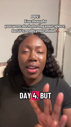 Day 4 and I’m realizing decluttering isn’t just cleaning — it’s confronting. Some things I’ve been holding onto for reasons I didn’t even notice until now. ✍🏾Writing through it all in my Still Learning to Love Me journal. #MinimalistChallenge #StillLearningToLoveMe  #fyp #DeclutterYourMind #digitaljournal 