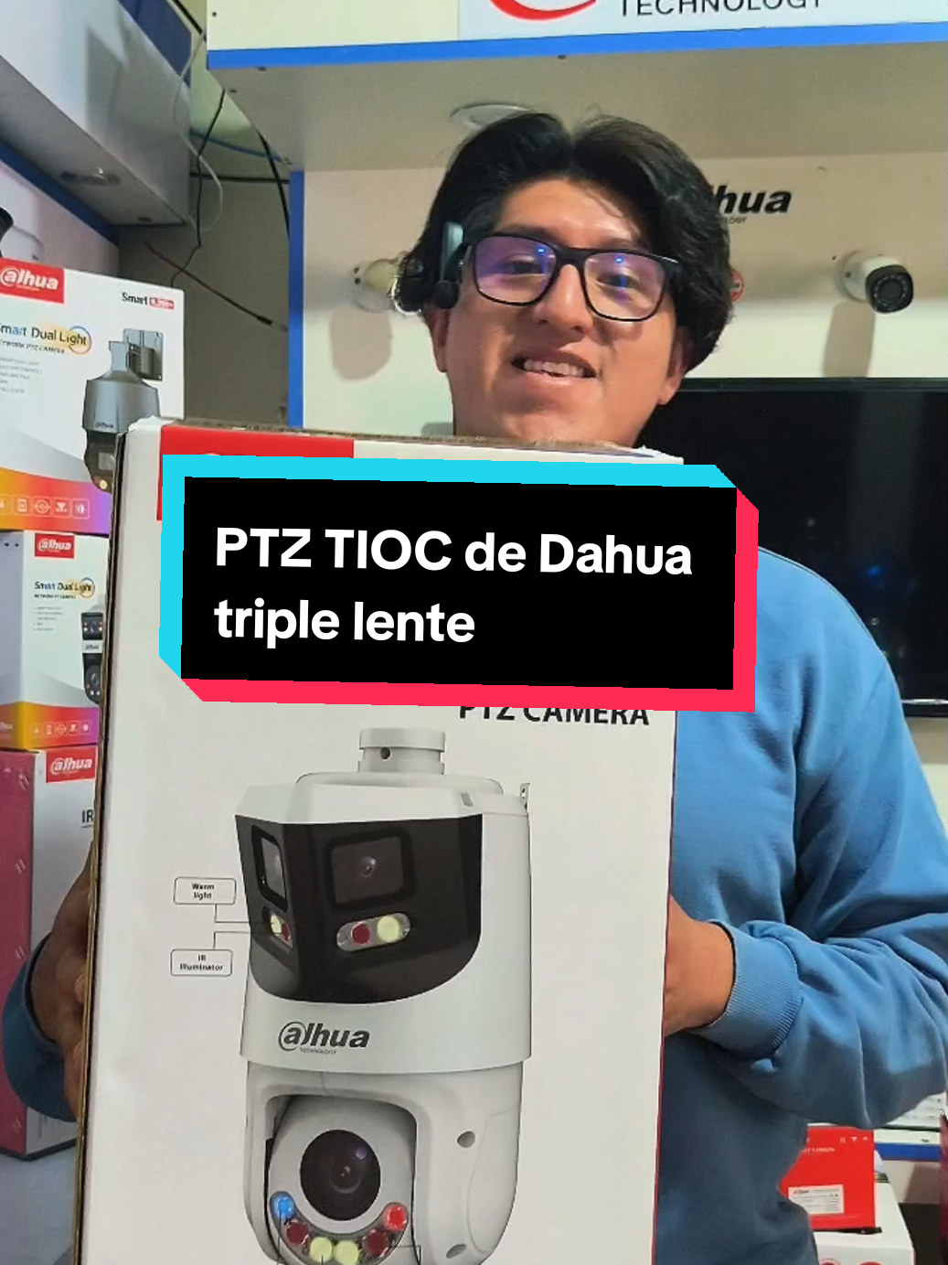 Ya conocías está bestia? esa una PTZ TIOC triple lente de Dahua. Y si eres instalador también la encuentras en @SES TARIJA #Layjhotech #potosi_bolivia🇧🇴 #camarasdeseguridad #dahua #sestarija 