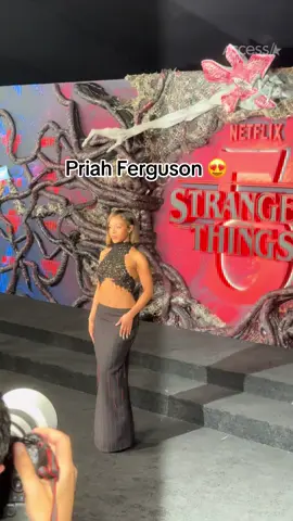 Priah Ferguson at the #StrangerThings premiere 😍 #ericasinclair 