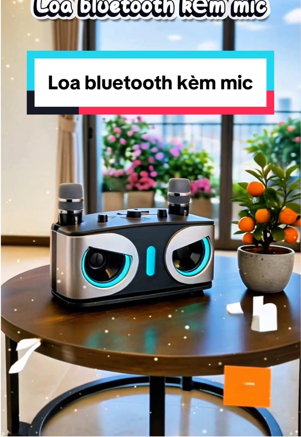 Loa bluetooth kèm 2 micro #loabluetooth #loanghenhac #loakaraoke #xuhuong #viral 