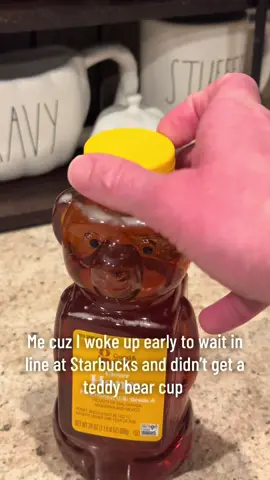 Starbucks viral teddy bear cup…. Today wasn’t easy, but we will persevere 🧸☕️ #viral #starbuck #coffee 