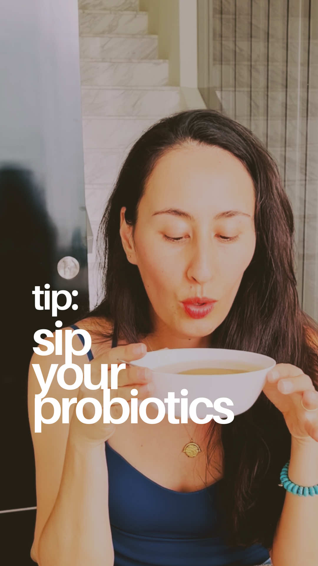 A warm bowl of miso soup isn’t just cozy - it’s full of good bacteria and natural probiotics that help your tummy stay happy and strong. Sip it daily for a healthy gut. 🥣✨ I take a spoonful of unpasteurised miso paste (found in the refrigerated section at markets) and dissolve it in a bowl of hot water (but not boiling - wait 1-2 minutes before pouring). Once the paste is dissolved, it’s ready to drink. Try to buy organic miso paste if you can find it.  I buy mine in Singapore @donkisg.