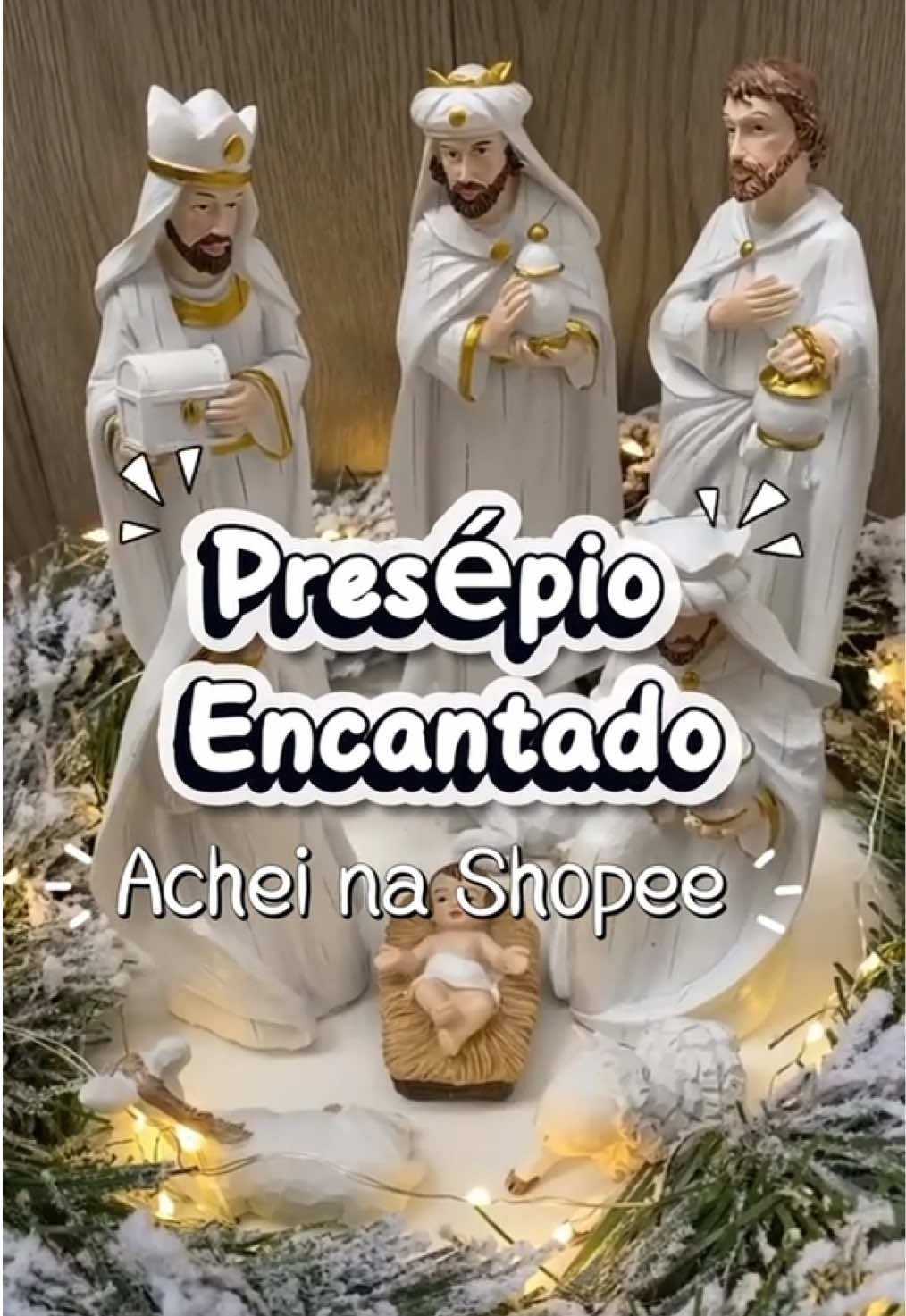 🎄✨ Magia e fé que iluminam o Natal! O presépio encantado traz todo o charme e significado dessa época especial, deixando sua decoração ainda mais linda e acolhedora. 💖🌟 #ShopeeLovers #NatalEncantado #DecoraçãoNatalina