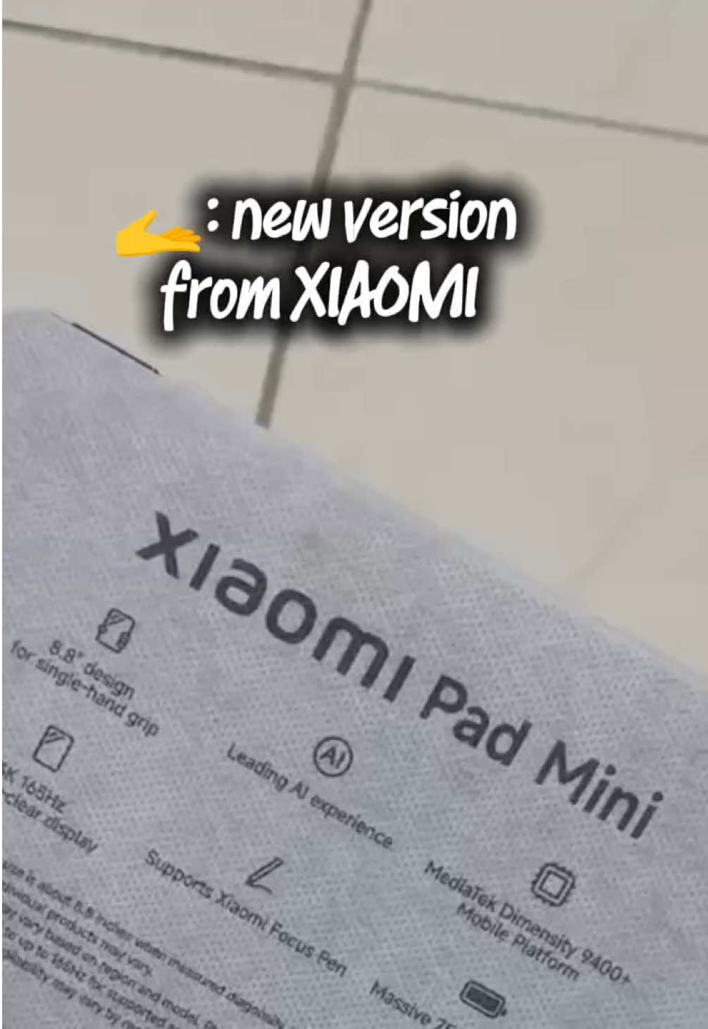 Padu!! 8.8 inci je comel🫶🏻12+ 512gb✅#xioami #xioamipadmini #tablet #fyp #terbaik 