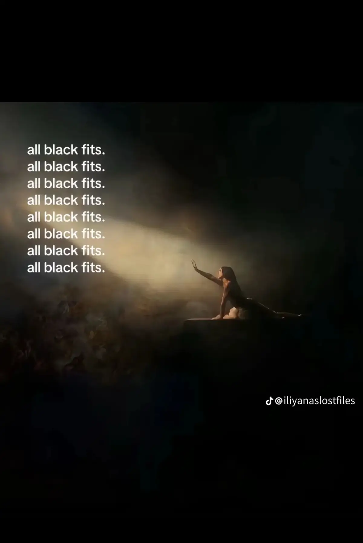 pulled out an oldddd shoot fa this #allblackfit 