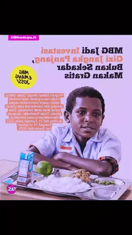 Program MBG adalah investasi jangka panjang bukan sekedar makan gratis. Kerja Nyata pemerintah atasi stunting dgn program MBG bertujuan meningkatkan kualitas gizi anak Indonesia 🇮🇩 lebih sehat cerdas dan kuat #LanjutkanMBG #beranda #xyzbca #foryoupage #4u #fyp #foryou #indonesia #for #sekolah #anak #makan #makananviral #mbg #makanbergizigratis #prabowo #gibran #jokowi #fypagee #solo #surabaya #malang #semarang #bandung #yogyakarta #jakarta 