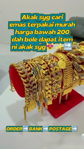 🛍PROMO EMAS 916🛍 Harga yang tertera dalam video/gambar tu harga 1 item/ harga mampu milik Kualiti tiptop original emas tulen 916🤗 Nak simpan pun boleh, nak hadian, nak kahwin pun boleh sangat sis🥰 #tiktokmalaysia #fyp #emas #emas916 #jewelry 
