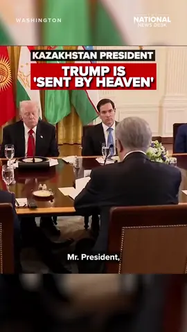 President Kassym-Jomart Tokayev of Kazakhstan praises Trump after the country joined the Abraham Accords, saying the president was 