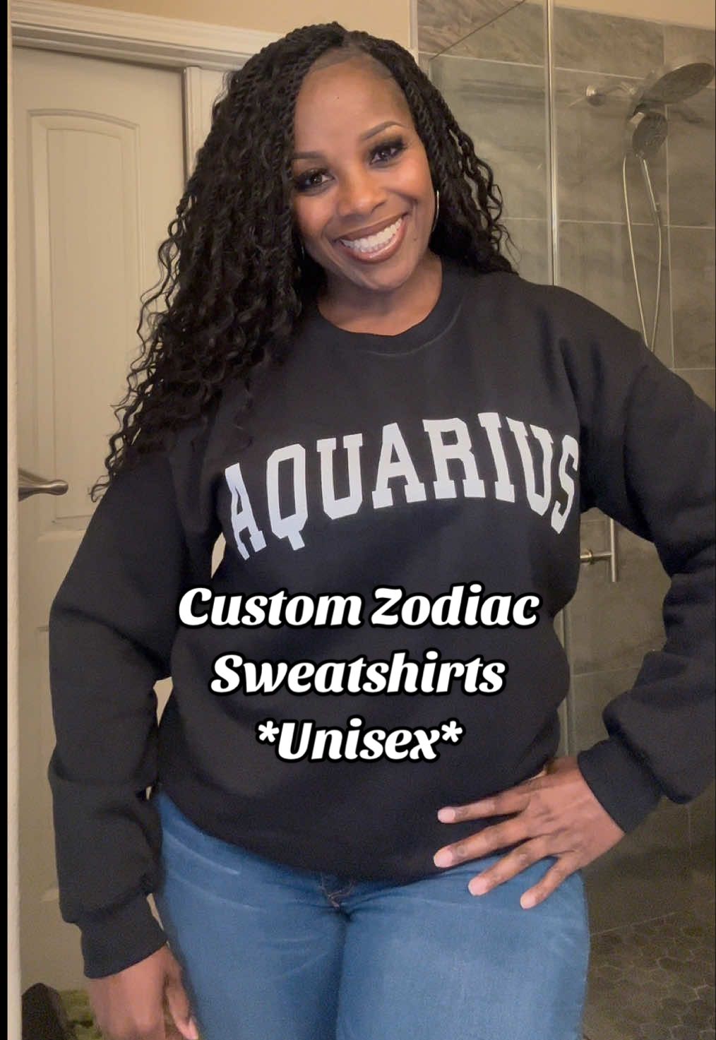 Great gift idea! Customized Zodiac Sweatshirts! ♒️ Add year of birth. #zodiac #tiktokshopcybermonday #tiktokshopblackfriday #tiktokshopcreatorpicks #zodiacsweatshirt 