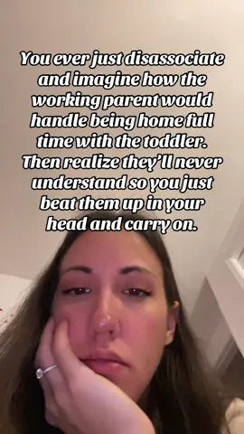 Please tell me I’m not the only one. Cause I would give anything to switch places for a week and see how they do. Even though I know exactly how it’ll go. And  I think that’s why I’m able to ignore it. Most of the time. #sahm #workingparents #disassociation 