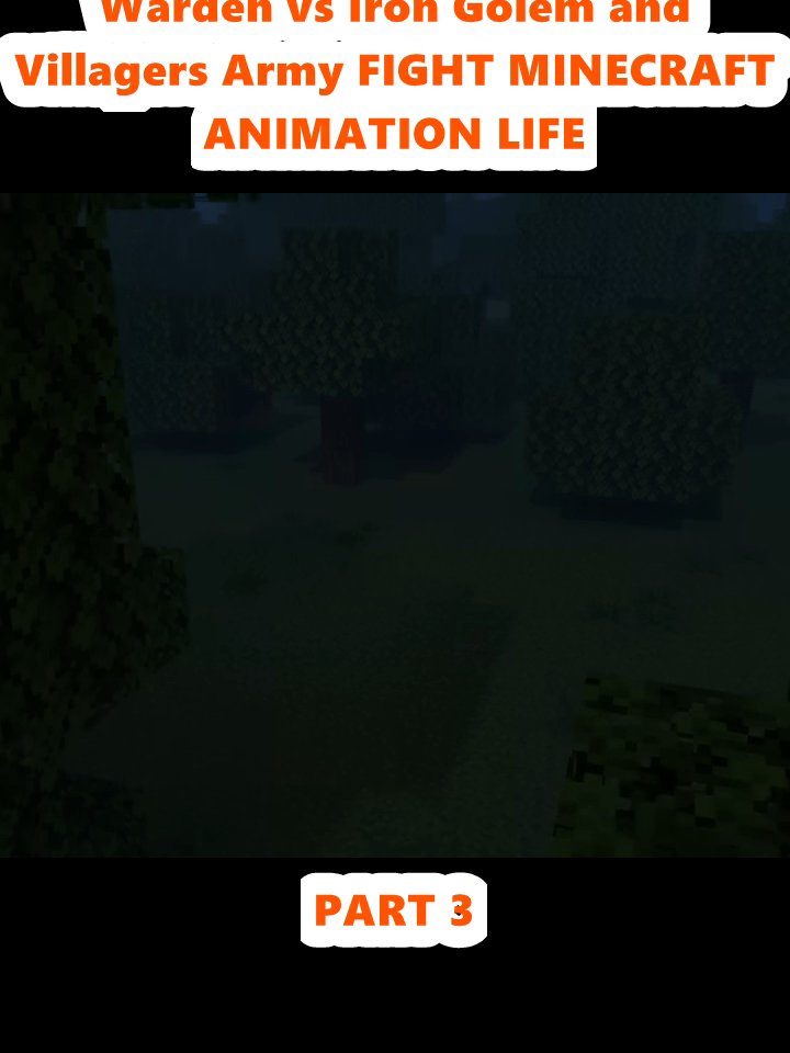 Warden vs Iron Golem and Villagers Army FIGHT MINECRAFT ANIMATION LIFE (3)