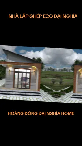 Mẫu nhà lắp ghép eco dt 70m2, công năng: 2PN, 1PK, 1B, 1wc#congtydainghia #maunhahiendai #nhalapghep #xuhuongtiktok #xuhướng 