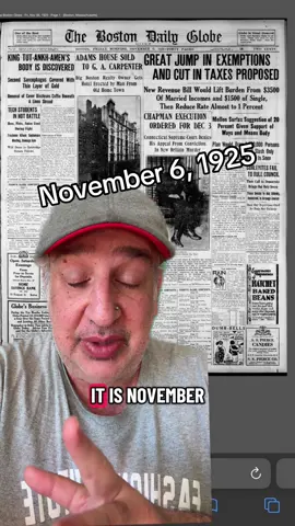 November 6, #1925 #onehundredyearsagotoday #innsmouthradio #History #greenscreen 
