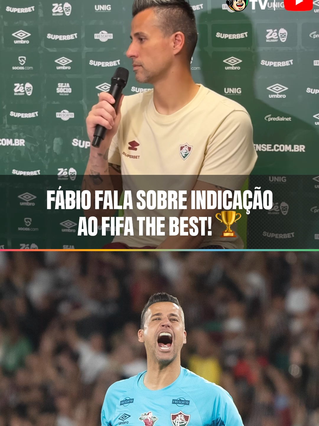 ORGULHO TRICOLOR! ORGULHO BRASILEIRO! 🇧🇷🇭🇺 FÁBIO FALOU SOBRE A INDICAÇÃO AO PRÊMIO FIFA THE BEST AOS 44 ANOS! HISTÓRICO DEMAIS!!! ✨ #Fluminense #Mirassol #TempoRealCazéTV #BrasileirãoNaCazéTV #tiktokesportes