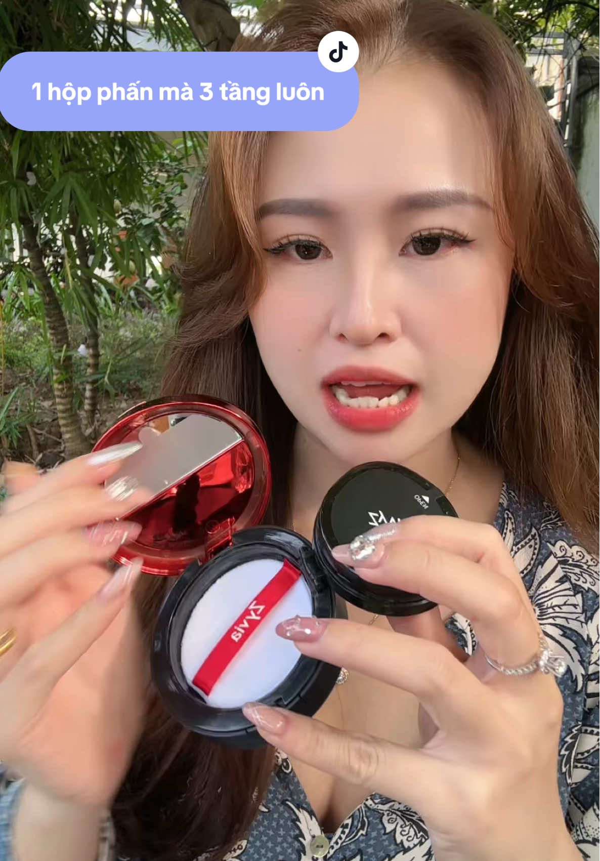 Tiêu tiền đúng cách nè mấy bà. Mua 1 hộp phấn được 3 tầng luôn. Cả che khuyết điểm, cushion và phấn phủ luôn nha  #review #chekhuyetdiem #cushion #phanphu #zyvia 