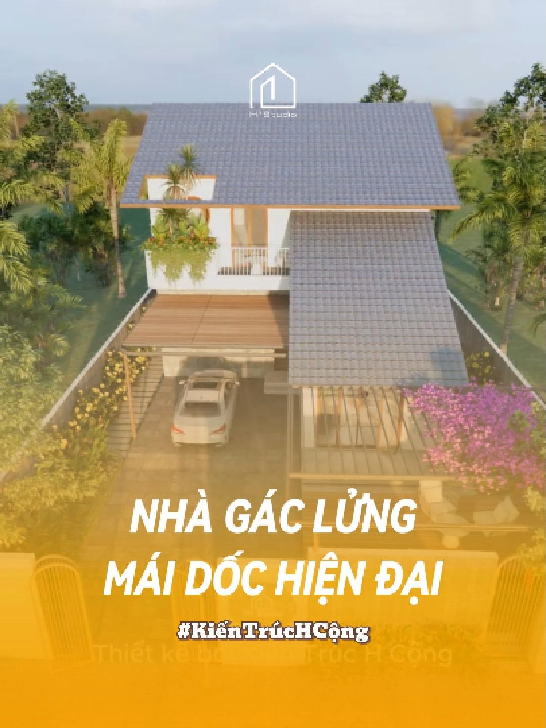 Mái ấm mẹ dành giụm nửa đời người cho con #maunhadep #nhahiendai #kientruchcong #nhagaclung #art