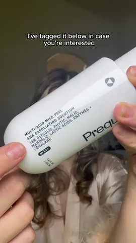 finally, a daily exfoliant @Prequelskin #tiktokshopblackfriday #tiktokshopcreatorpicks #TikTokShopCyberMonday #prequelskin #multiacidmilkpeel 