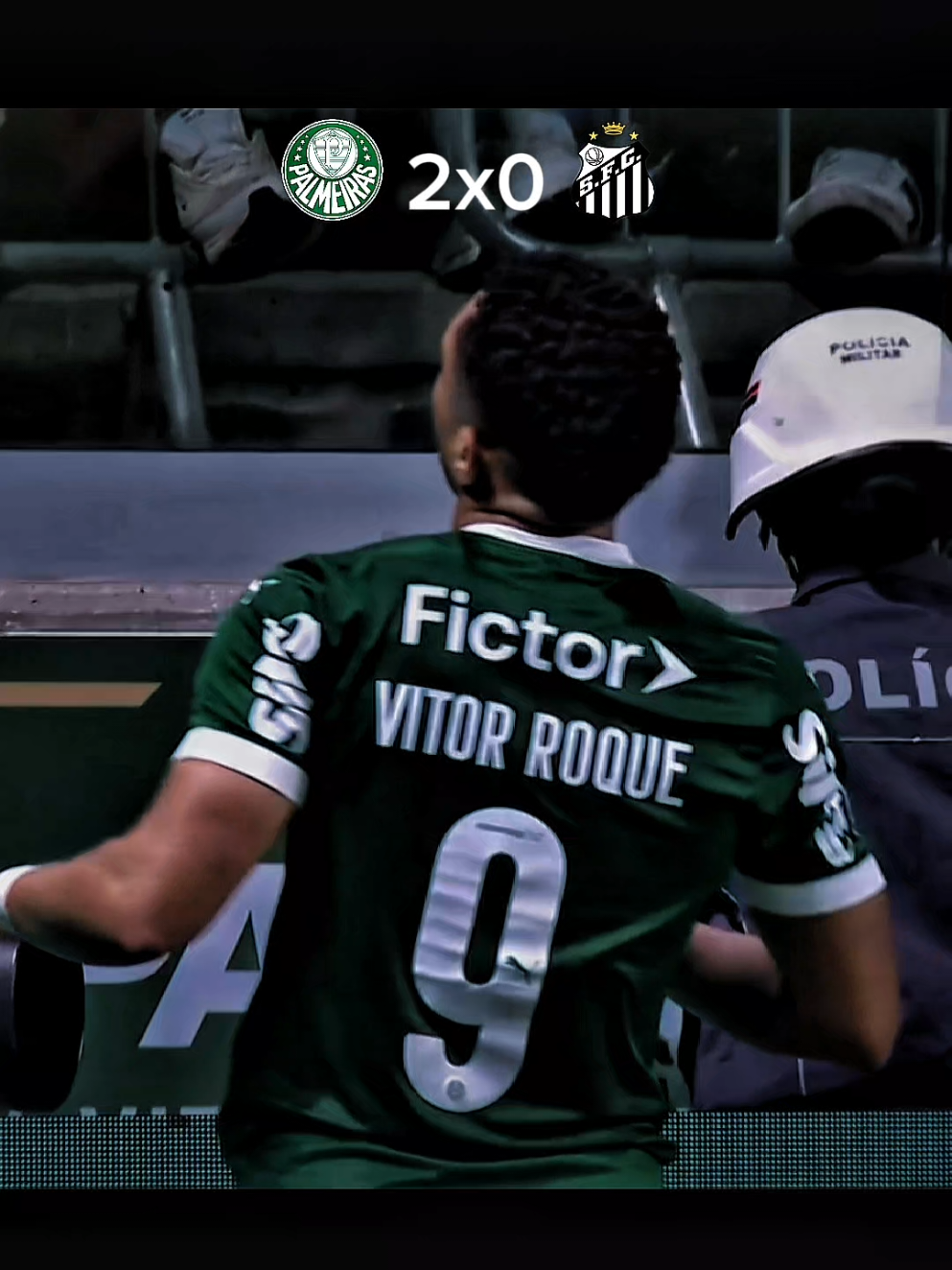 PALMEIRAS 2X0 SANTOS💚🔥 2 GOLS DE VITOR ROQUE 🐯🔥