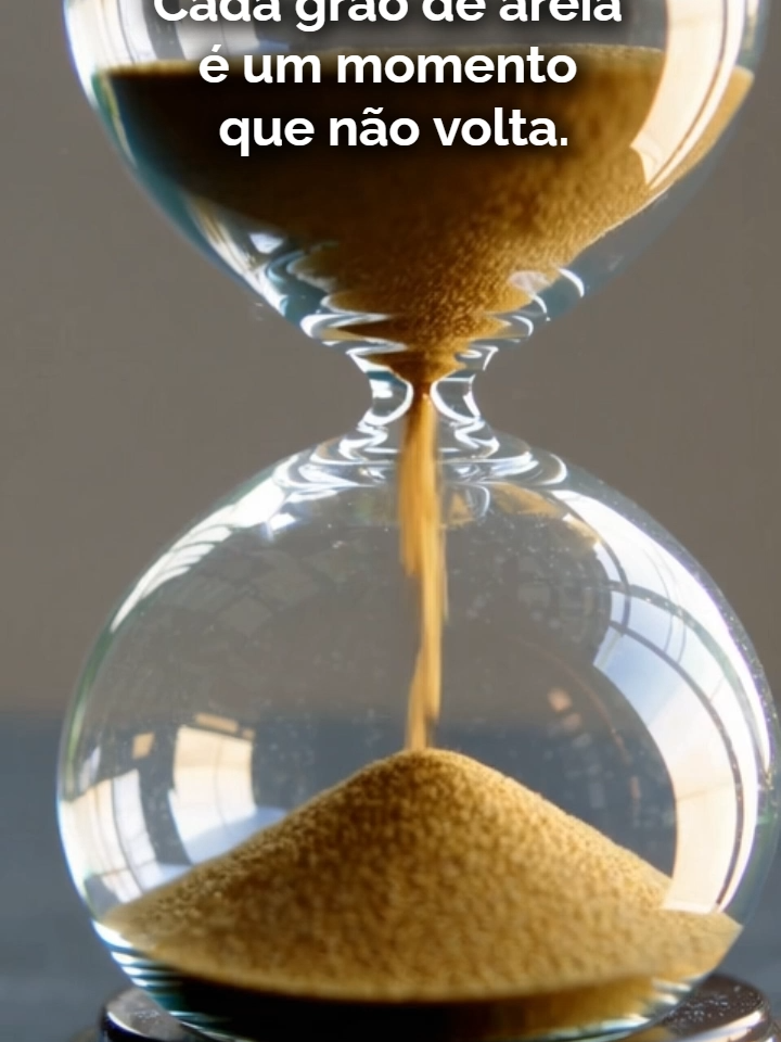 A Ampulheta Cada grão de areia que cai na ampulheta é um momento da sua vida que nunca mais voltará. ⏳💫 Os estoicos praticavam **memento mori** - lembrar da morte. Não para viver deprimidos, mas para viver intensamente. Para valorizar o tempo. Para parar de desperdiçar momentos preciosos em coisas que não importam. **Você está desperdiçando seus grãos de areia em:** - Preocupações sobre coisas que nunca acontecerão - Ressentimento sobre coisas que já passaram - Procrastinação sobre coisas que importam - Pessoas que não te valorizam - Trabalho que não tem significado - Distrações infinitas que não levam a lugar nenhum **Você poderia estar investindo seus grãos em:** - Pessoas que você ama - Trabalho que tem propósito - Experiências que te transformam - Crescimento que te fortalece - Momentos de presença real - Ações que fazem diferença A ampulheta está virando. Agora. Enquanto você lê isso. Grãos estão caindo. Momentos estão passando. Você não sabe quantos grãos restam. Ninguém sabe. Mas você sabe uma coisa: cada grão que cai, cai para sempre. Então pare de viver como se tivesse tempo infinito. Você não tem. Viva com urgência sagrada. Viva com presença total. Viva como se cada momento importasse. Porque importa. ⏳ Salve este vídeo para lembrar: o tempo está passando. Agora. 📖 Viva com urgência consciente: 