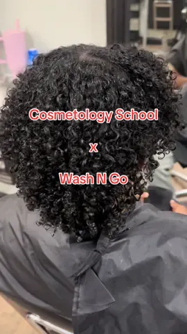 We were going to do comb coils but were short on time so we defined his natural curls 🌀 so juicy & healthy 😍 You probably can't tell but he has his sides shaved yet still has so much hair 😮‍💨 #naturalhair #cosmetologyschool #washngo #washandgo #curls 