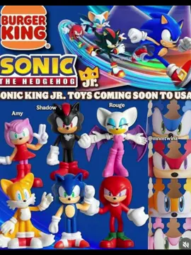 Sonic the Hedgehog Burger King 2025 toys King Jr. kid’s meal. My collection so far. #sonicthehedgehog #sega #burgerking @SEGA Official @Burger King #sonicmovie3 #sonic 