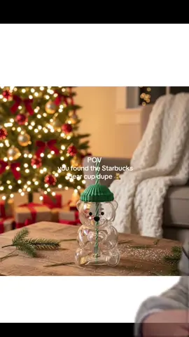 first link in my bio! 🤍🧸 currently $31 #starbucksbear #bearcup #cutefallcup 