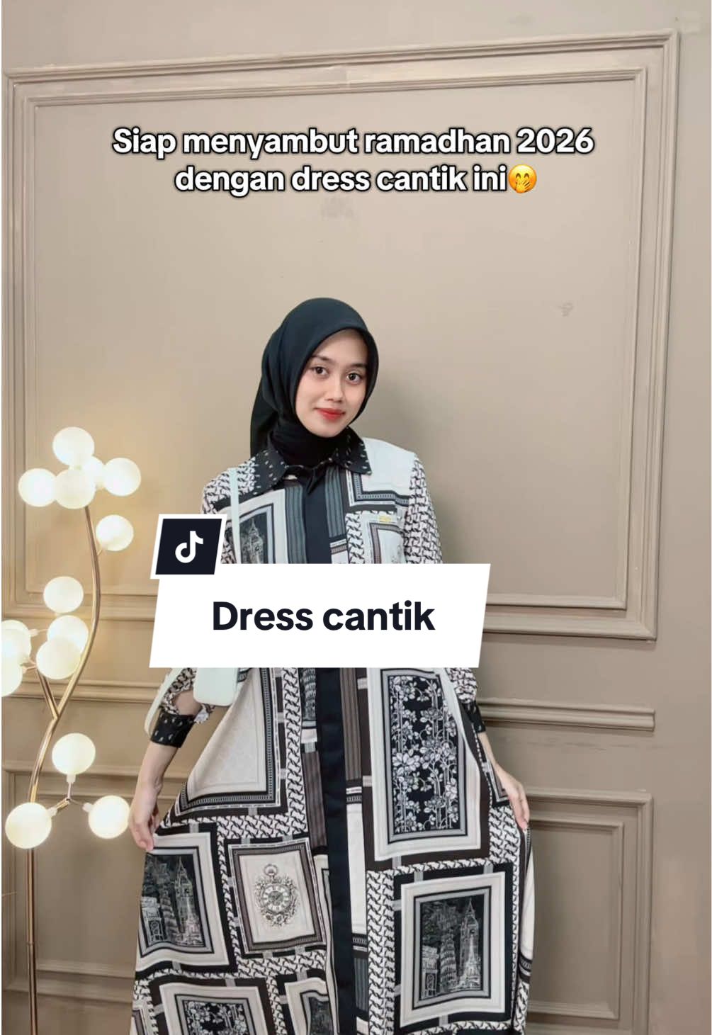 Menyambut ramadhan 2026 dengan dress cantik elegant🥰#fypage #ootdfashion #fyp #OOTD #dress 