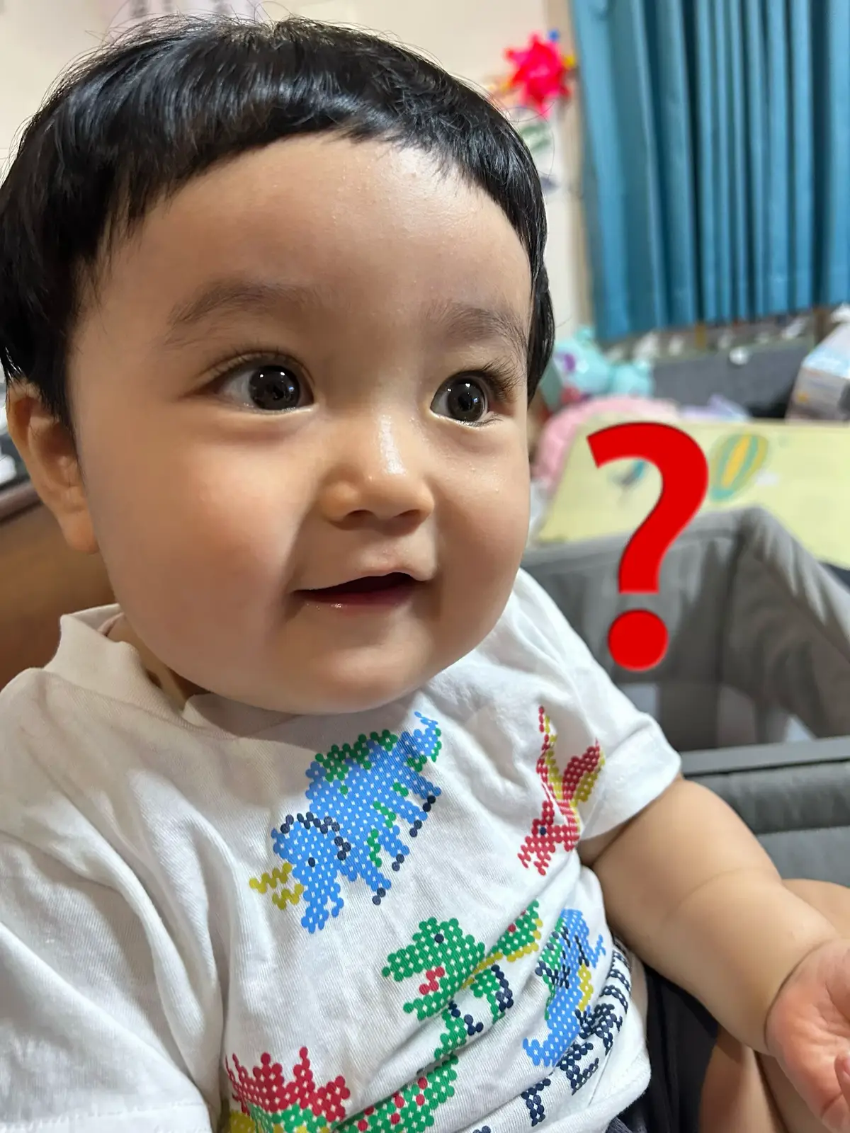 これだな。 #10ヶ月ベビー #前髪 #デッカチャン #かわいいからよし 