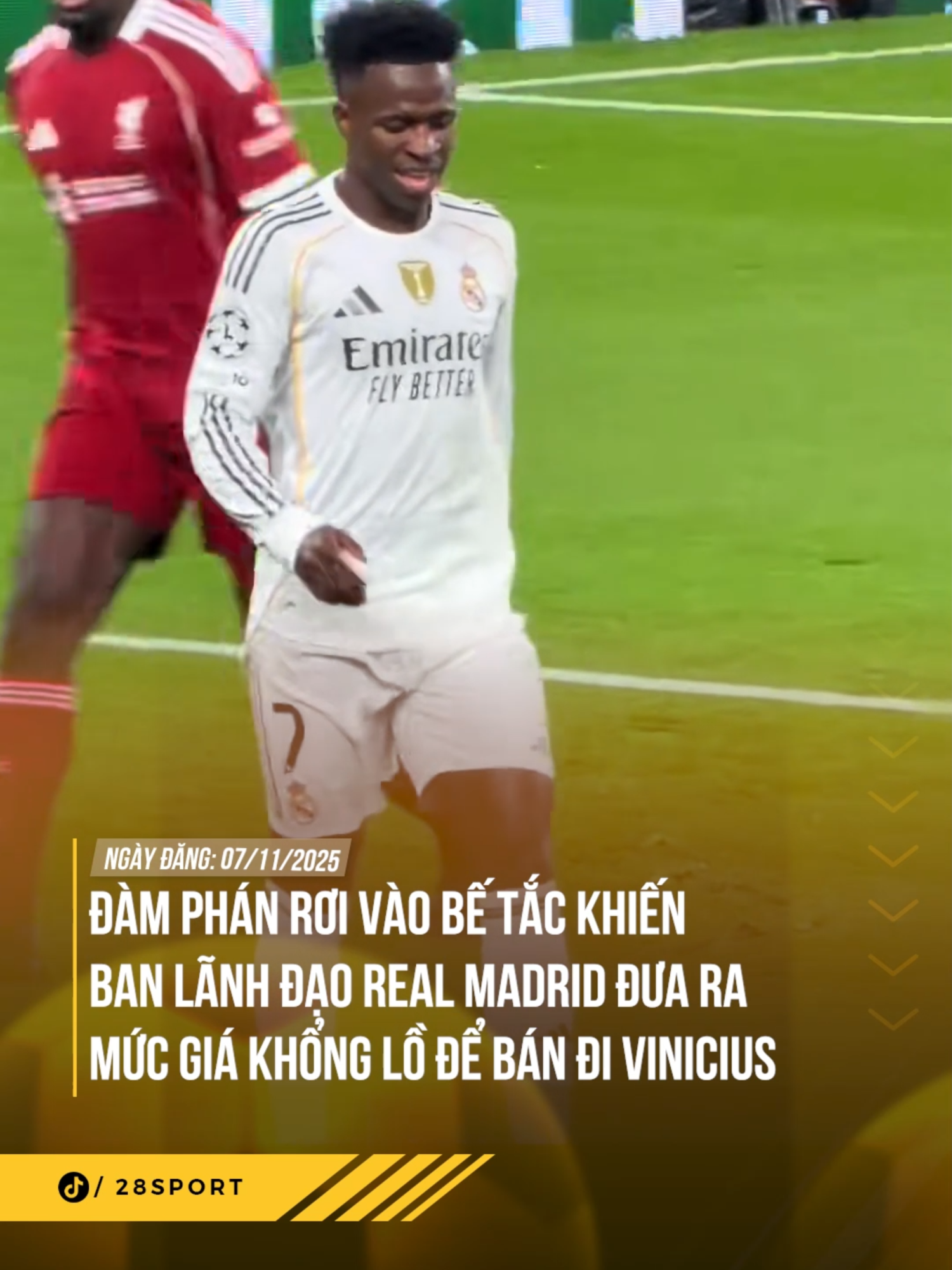 REAL MADRID ĐƯA RA MỨC GIÁ KHỔNG LỒ ĐỂ BÁN ĐI VINICIUS #theanh28 #theanh28sport #sportsontiktok #SportsOnTikTok #28sport #realmadrid