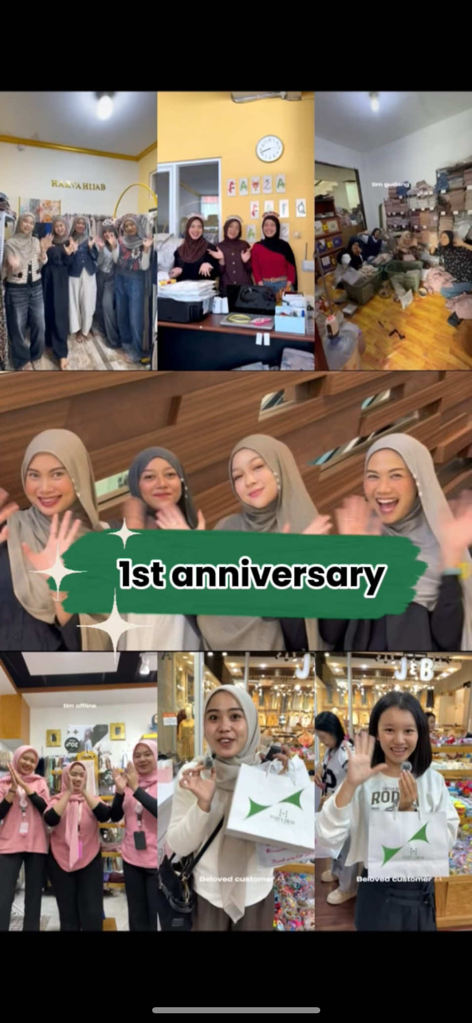 thank you for being part of harva’s journey ✨🫶🏻 #harvahijab #anniversary #1st 