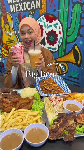 Last time kitorang pergi sini, Tacos 🌮 dia la yg paling WIN sekali. Teringat2 sampai sekarang. Yg terbaru ni ada set Talam lagi gabungan Western & Mexican. Jomlah try! 📍 BIG BEAR WESTERN & MEXICAN 22-G, Jalan Aman Tiara 8, Triana, Bandar Tropicana Aman, 42500 Telok Panglima Garang,  Selangor (Buka setiap hari)  ISNIN-JUMAAT: 3PM-11PM SABTU & AHAD: 12PM-11PM @Que_roslan @berq🇵🇸 