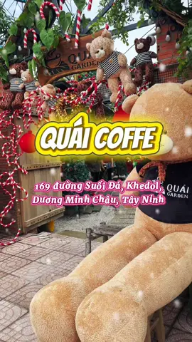 Quán cà phê trang trí Giáng Sinh đẹp chấn động tại Tây Ninh #caphetayninh #tayninh70 @QUÁI GARDEN COFFEE 
