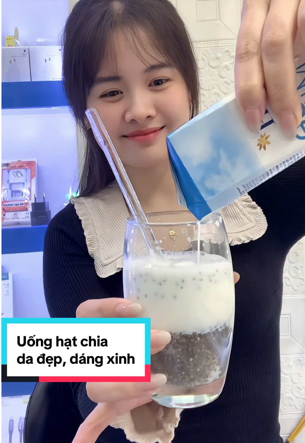 Thói quen nhỏ mà thay đổi lớn các chị nhớ uống hạt chia mỗi sáng nha #hatchia #dkharvest #xuhuongtiktok #taphoanhabi 