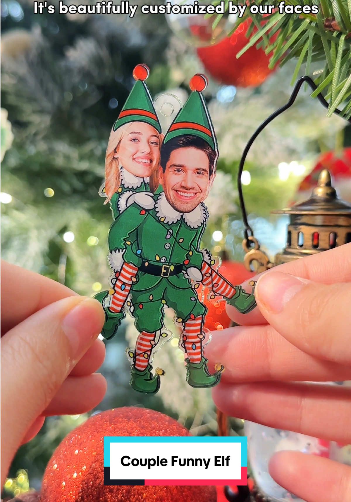 Finding love is easy, but finding matching elf outfits? Now that's a challenge! 🤣❤️ #macorner #ornament #elfoutfit #christmas #giftforcouple 