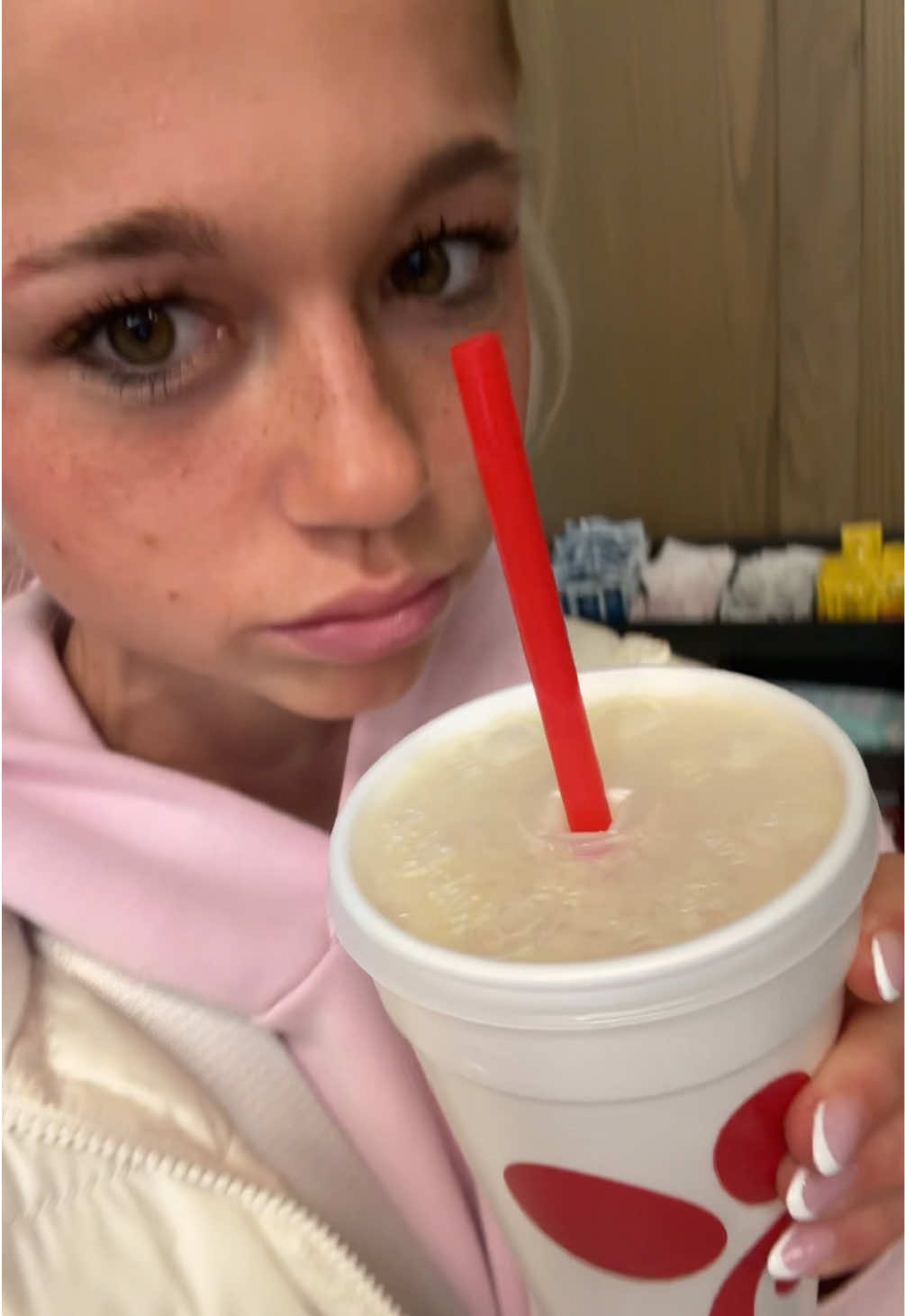 Why does no one talk about the chick fil a chicken noodle soup it’s actually so delicious 🤤  #chickfila #chickennoodlesoup #iamsick #chickfilamukbang #soupseason 