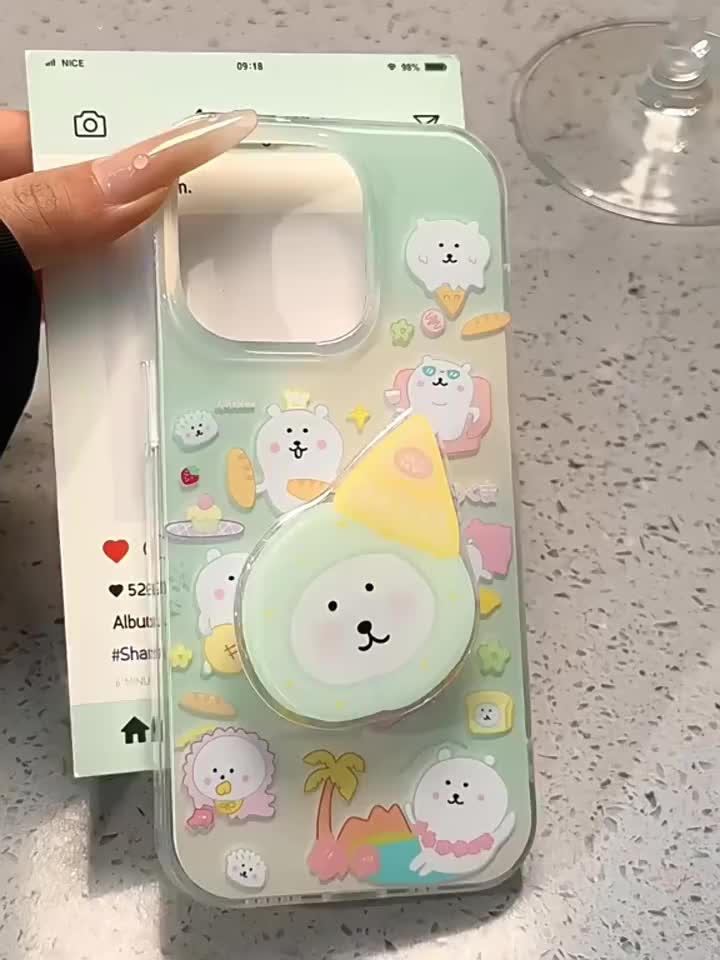 เคสโทรศัพท์เหมาะสำหรับ OPPO Reno 14F Reno 14 PRO Reno 13F Reno 13 PRO Reno 12F Reno 11F 8T 8Z 7Z 6Z Reno 5 Reno 4 ลายหมีน้อยน่ารัก ป้องกันการตก กันกระแทก เคสโทรศัพท์แบบ IMD 