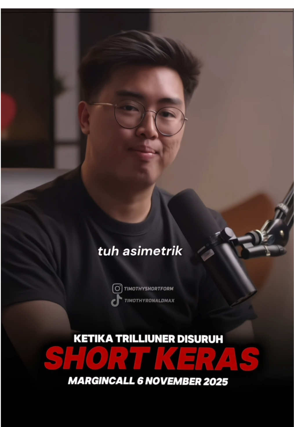 Ibarat ngajarin ikan berenang wkwk, Alasan Timothy gamau short pada Margincall tanggal 6 November 2025. #timothyronald #akademicrypto #kalimasada 