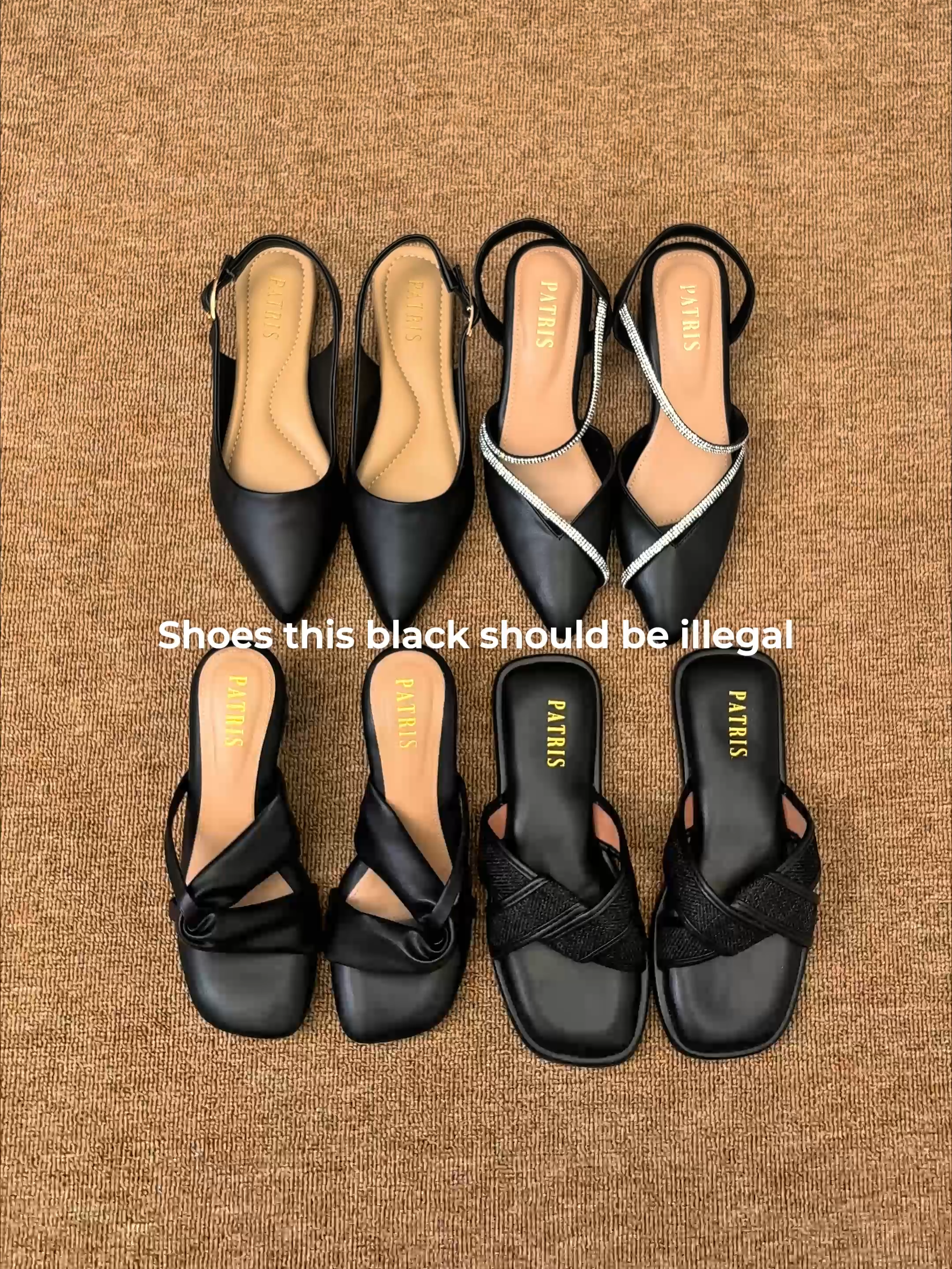 Because black always knows how to make you look effortlessly classy 🖤 #Patris #PTRS #PatrisOfficial #PatrisOfficialShop #MelangkahBersamaPatris #BloomFromTheBasic #Timeless #PatrisComfort #Bag #BagObsession #MinimalChic #TasWanita #SepatuWanita #SandalWanita #SandalPatris #SendalWanita #SepatuPatris #SepatuKantorWanita #HeelsWanita #WibGajianSale #Payday #PaydaySale #FYPシ゚Viral