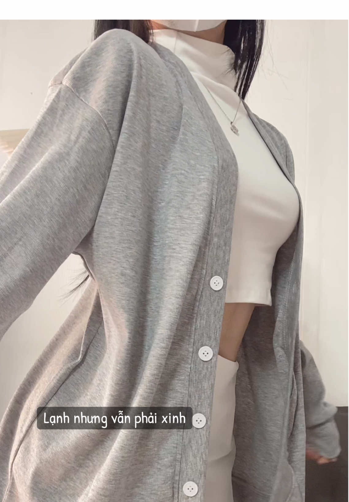 Cadigan dáng dài . Áo khoác #xuhuong #review 