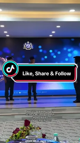 Majlis Perhimpunan Setia & Mesra Perdana JKDM Tawau  07 November 2025