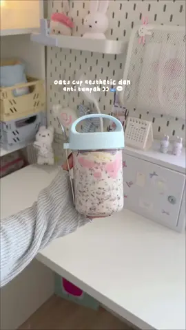 oats cup 🎀💬 #gelasoatmeal #oatmeal #gelasaesthetic 