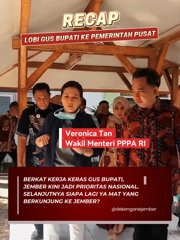 Hasil Lobi Gus Fawait Mulai Terlihat! Satu per satu program pemerintah pusat mulai turun ke Jember. Dari sektor pertanian, peternakan, hingga UMKM—semua berawal dari kerja keras dan komunikasi intensif Bupati Gus Fawait dengan pemerintah pusat. Kunjungan Menteri Pertanian, Wakil Menteri PPPA, Wakil Menteri Pertanian, Wakil Menteri Pariwisata, Ketua MPR RI, dan Wakil Menteri Koperasi & UKM menjadi bukti nyata sinergi pusat dan daerah untuk kemajuan masyarakat Jember. Terima kasih kepada @Pemerintah Kabupaten Jember dan Bupati @Gus Fawait atas kerja keras, komitmen, dan keberpihakan nyata untuk jember. Jember kini semakin diperhatikan, semakin maju. #pemkabjember #JemberbaruJemberMaju #Gusfawait #TerimaKasihGusFawait #jembertiktok