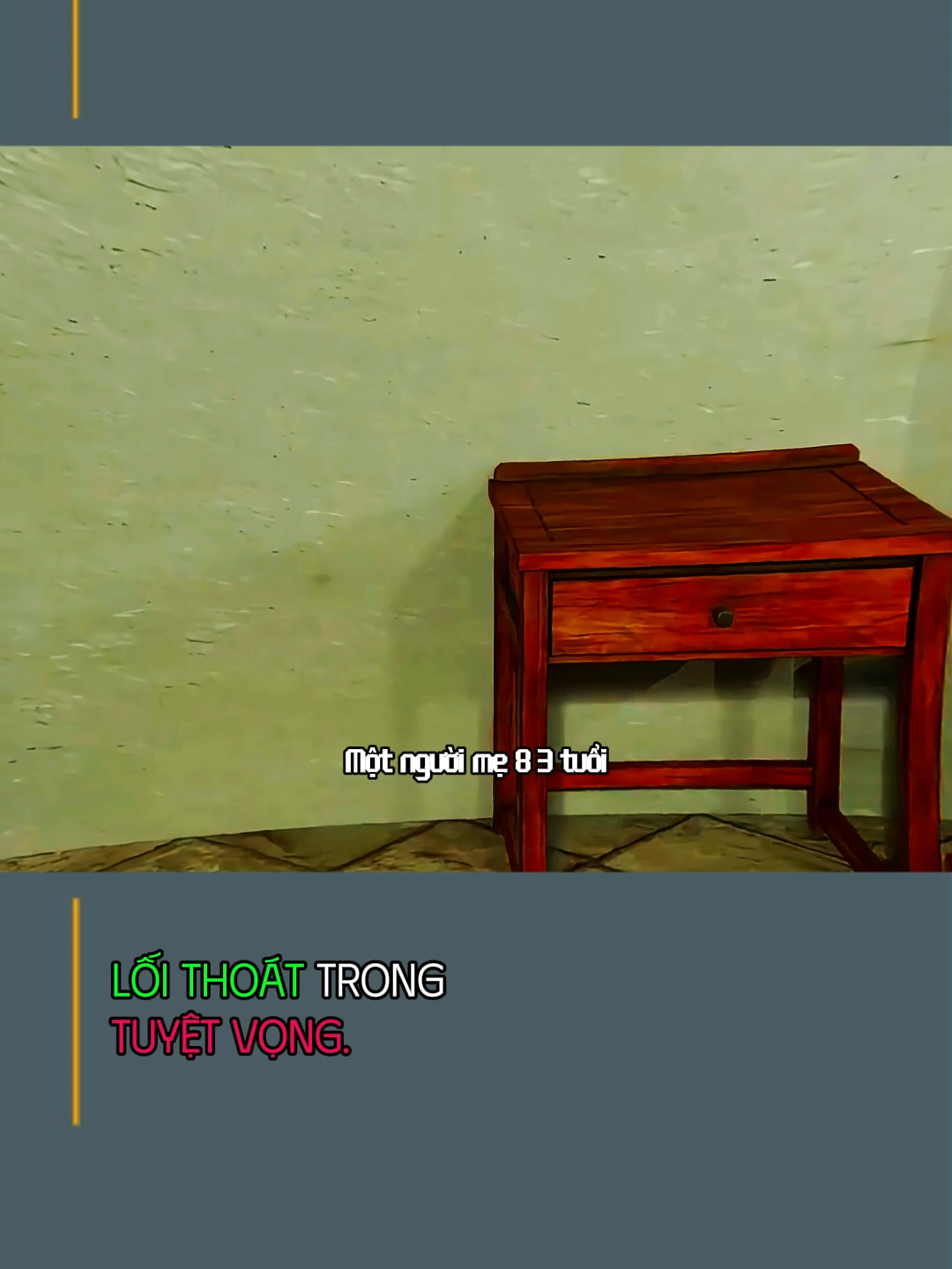 Lối thoát trong tuyệt vọng.