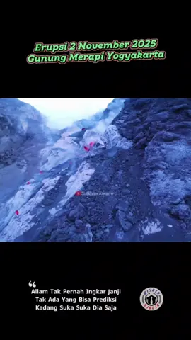 ​🌋 ERUPSI MERAPI Tak Pernah Ingkar Janji ! ​Baru saja, Minggu 2 November 2025, Gunung Merapi menunjukkan aktivitas signfikan. Tercatat 9 kali luncuran Awan Panas Guguran (APG) dengan jarak luncur maksimum 2,5 KM ke arah Barat Daya (Kali Krasak & Bebeng). ​Status Merapi tetap SIAGA III. ​Bagi warga Yogyakarta dan sekitarnya, kita semua tahu Merapi adalah berkah sekaligus musibah. Doa terbaik untuk saudara-saudara kita di lereng Merapi, semoga selalu aman dan waspada. 🙏 ​🤔 IRONI SANG GUNUNG: BERKAH ATAU BENCANA? ​Di satu sisi, Merapi adalah sumber kehidupan. Pasir dan batunya adalah material konstruksi kualitas terbaik. Rumah, gedung, dan infrastruktur yang kita nikmati hari ini, banyak yang berdiri kokoh berkat 