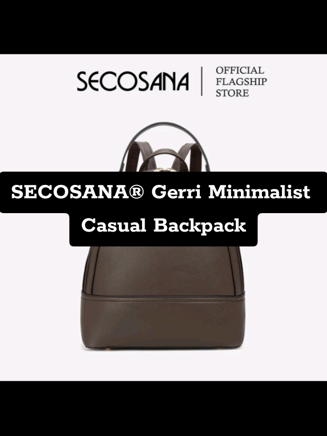 SECOSANA® Gerri Minimalist Casual Backpack #fyp #secosana #backpack #backpackforwomen #bag 