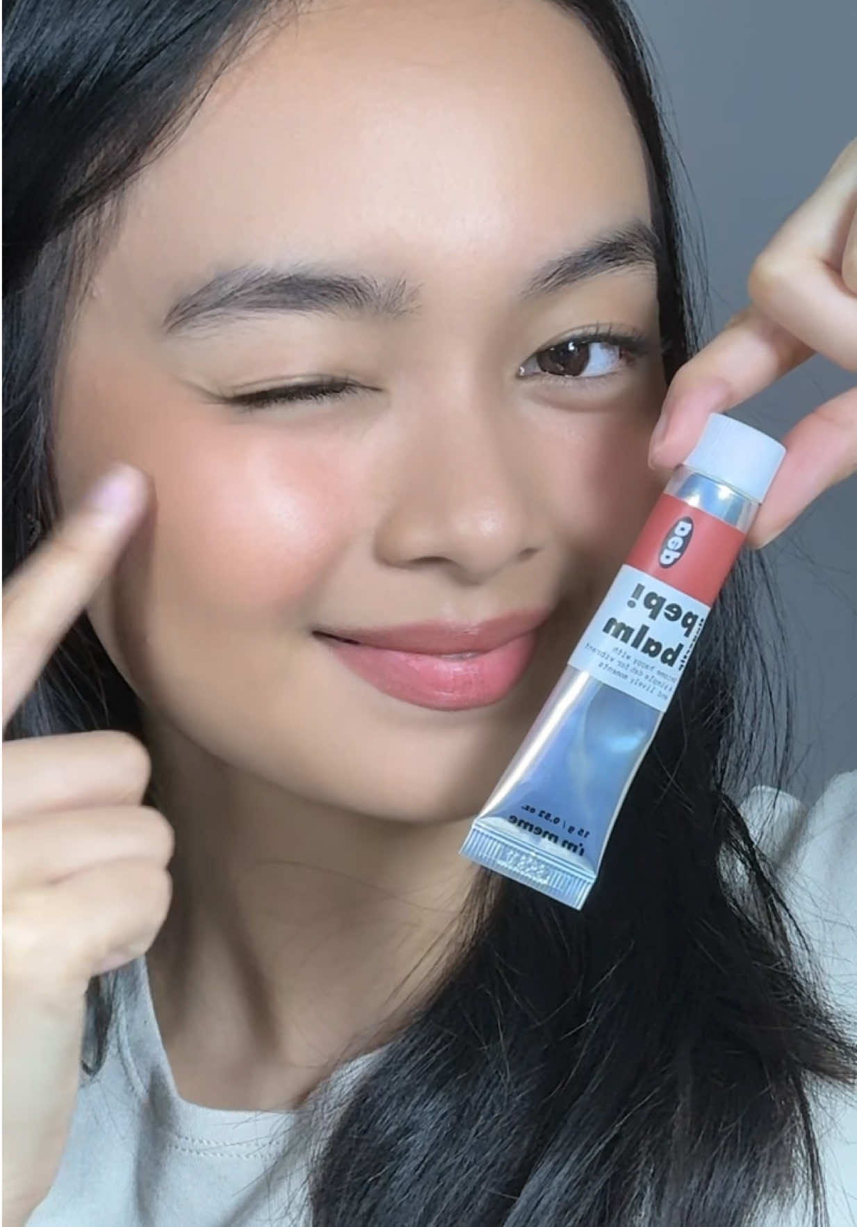 just a little pop of color 🧡 @i'm meme Philippines #immeme #immemeph #kbeauty #pepbalm #grwm 