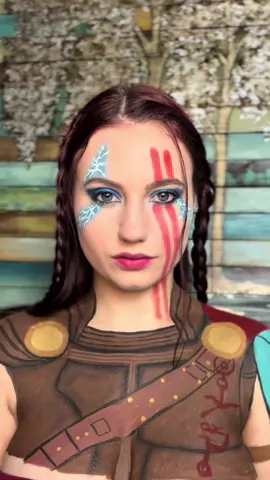 One of my new favourite looks for sure #thor #marvel #bodypaint #makeup #fyp 