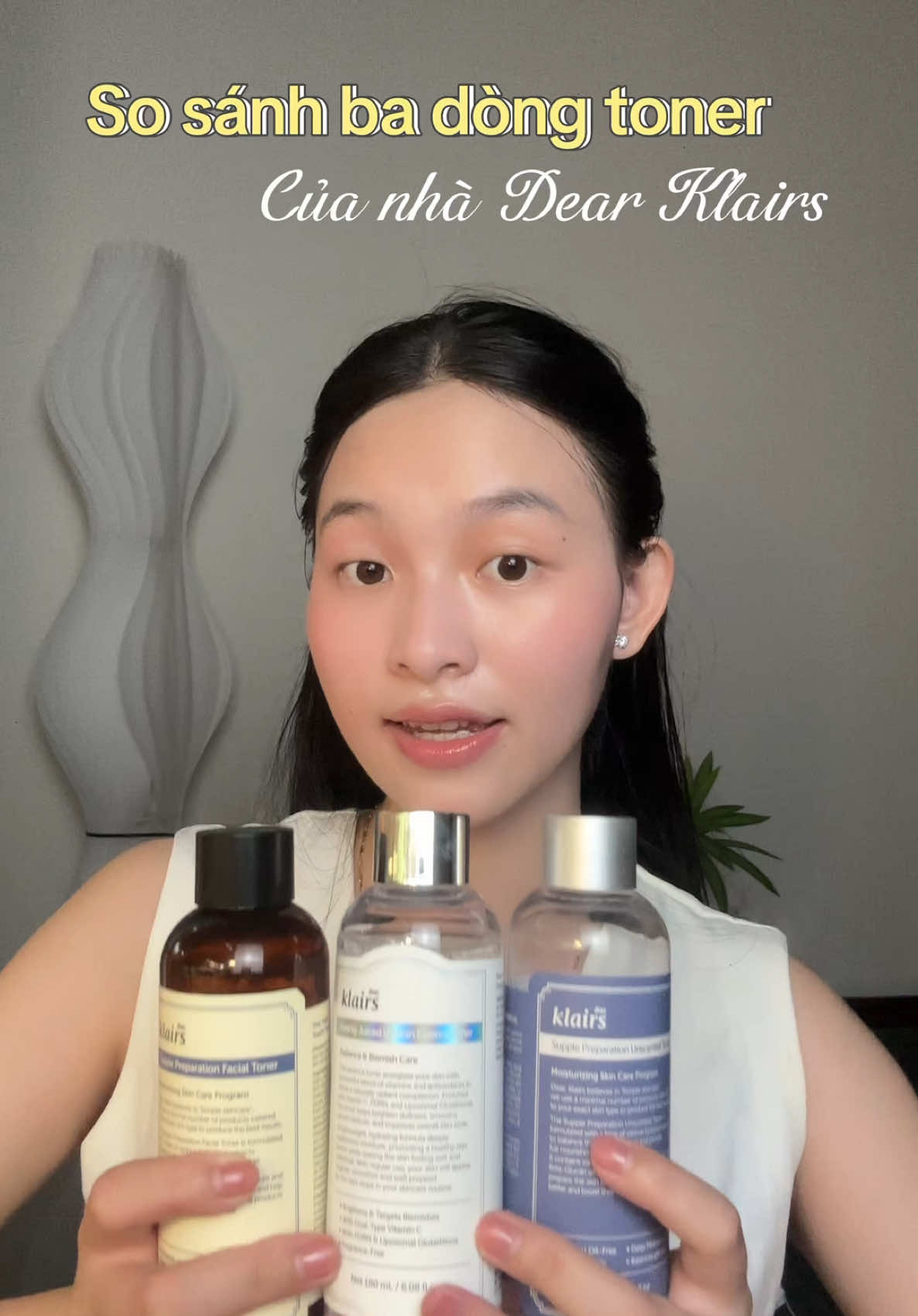 Ba dòng toner quốc dân✨da mấy bà thuộc team da gì thì chọn toner phù hợp nhó ❤️❤️ #klairs #klairsvietnam